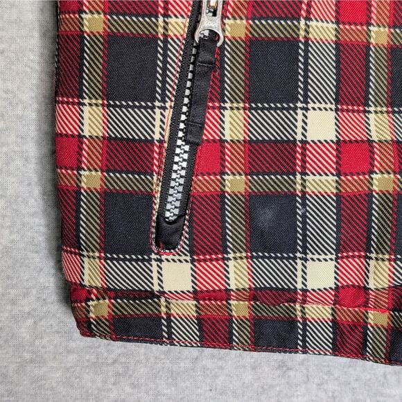 Obermeyer Kids Ski Jacket Size 3 Hooded Insulated Reflective Red Black Plaid - Picture 9 of 13